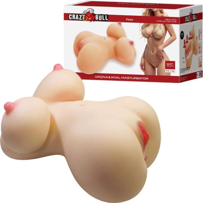 CRAZY BULL - FIONA TRONCO FEMININO REALISTA VAGINA E ANAL 7,1 KG