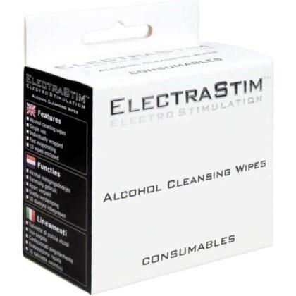 ELECTRASTIM - LENÇOS DE LIMPEZA COM ÁLCOOL 10 UNIDADES