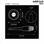 ADDICTED TOYS - LIMPADOR ANAL COM ADAPTADOR UNIVERSAL MODELO 1