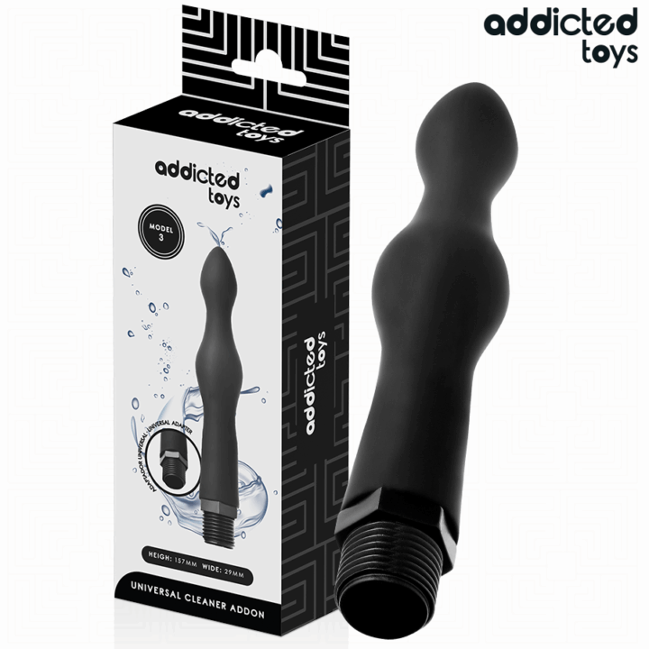 ADDICTED TOYS - LIMPADOR ANAL COM ADAPTADOR UNIVERSAL MODELO 3