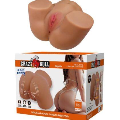 CRAZY BULL - GERIANN VIBRADOR DE BULL FEMININO REALISTA E SUCÇÃO COM SOM 5,5 KG