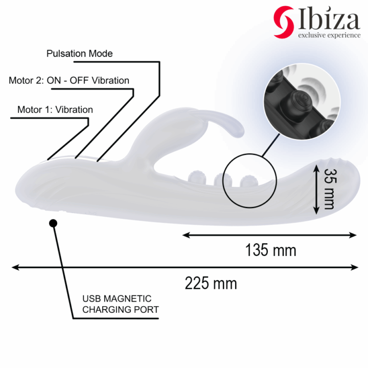 IBIZA - COELHO VIBRANTE COM PULSAÇÃO