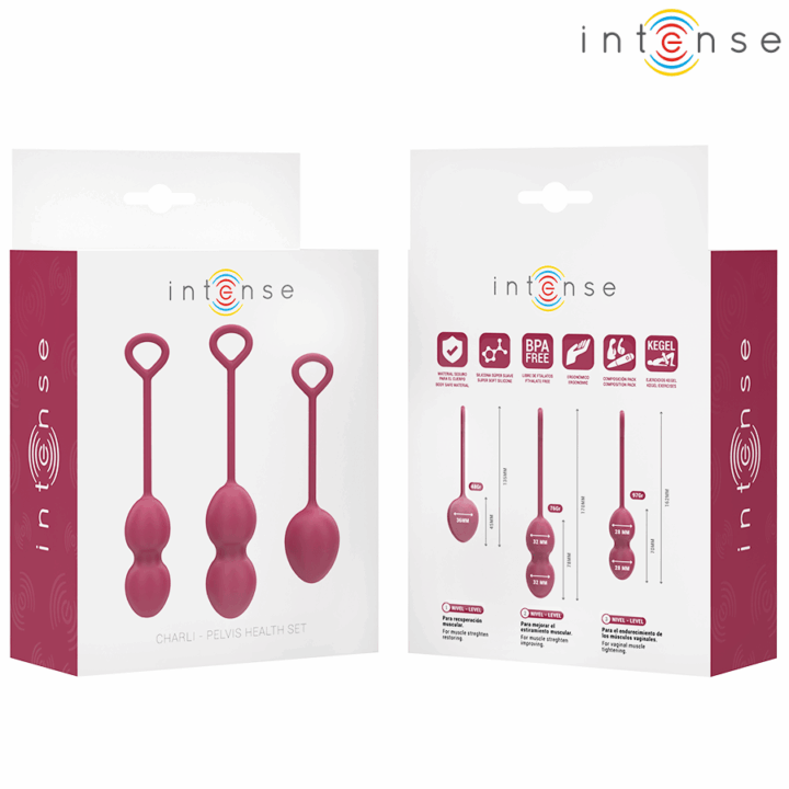 INTENSE - KIT CHARLI KEGEL BALL BURGUNDY