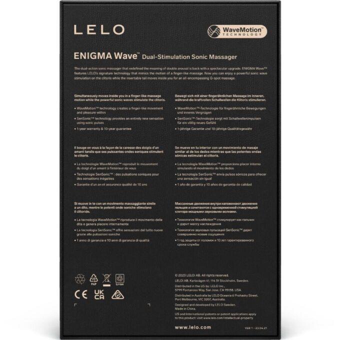 LELO - ENIGMA WAVE MASSAGEADOR DE TRIPLA VIBRAÇÃO PRETO