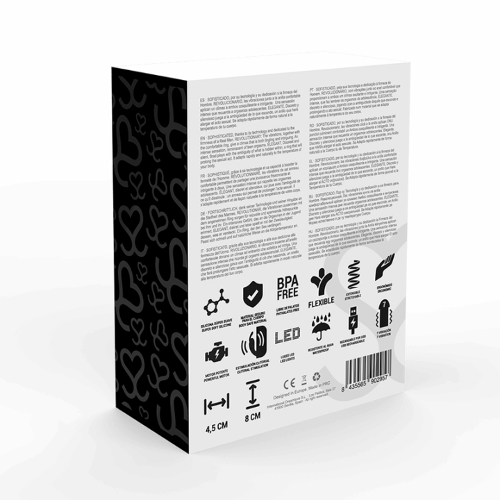 ANEL VIBRANTE RECARREGÁVEL MORESSA ZAC PREMIUM