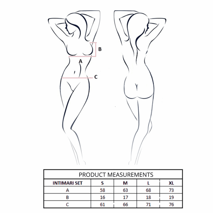 PASSION - CONJUNTO DE SUTIÃ + CALCINHA ÍNTIMA PRETO L/XL