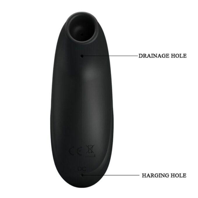 PRETTY LOVE - MASSAGEADOR DE SUCÇÃO RECARREGÁVEL DE LUXO PRETO