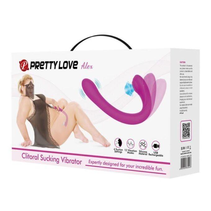 PRETTY LOVE - ALEX VIBRADOR LILAC E SUCÇÃO DE CLITÓRIS