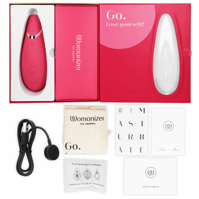 WOMANIZER - PREMIUM 2 ESTIMULADOR CLITORIAL RASPBERRY
