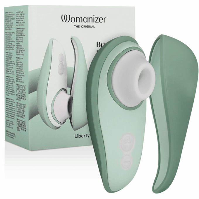 WOMANIZER - LIBERTY 2 ESTIMULADOR DE CLITÓRIS E SUCÇÃO VERDE CLARO