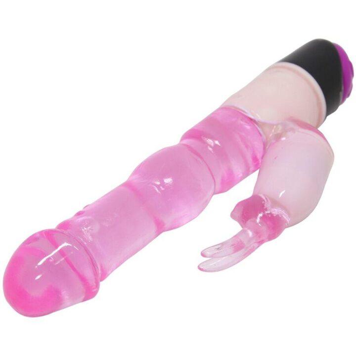 BAILE - VIBRADOR WAVES OF PLEASURE FANTASY COM COELHO 23 CM