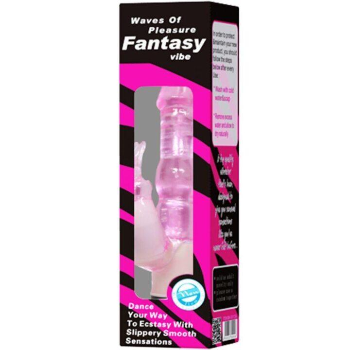 BAILE - VIBRADOR WAVES OF PLEASURE FANTASY COM COELHO 23 CM