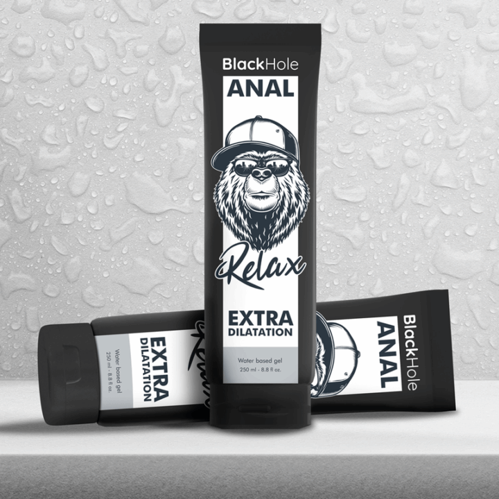 BLACK HOLE - GEL BASE D'ÁGUA DILATAÇÃO ANAL 250 ML