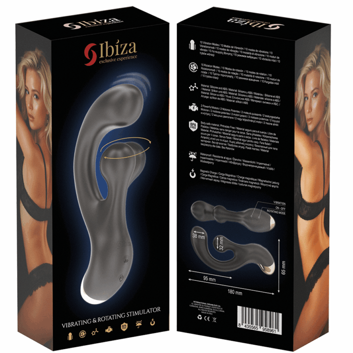 IBIZA - ESTIMULADOR VIBRATÓRIO E ROTATIVO