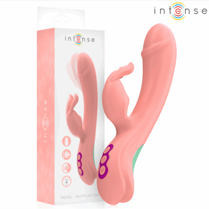 INTENSE - VIBRADOR RACHEL RABBIT 5 VIBRAÇÕES ROSA