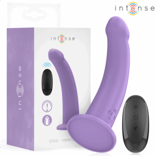 INTENSE - VIBRADOR EDDIE 17,5 CM 10 VIBRAÇÕES ROXO CONTROLE REMOTO