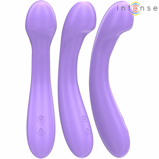 INTENSE - VIBRADOR BECKY 19 CM AQUECÍVEL 7 VIBRAÇÕES ROXO