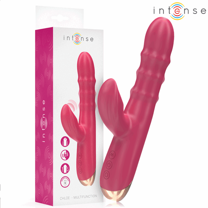 INTENSE - CHLOE VIBRADOR MULTIFUNCIONAL 3 EM 1 VERMELHO
