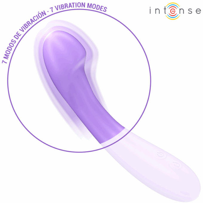 INTENSE - VIBRADOR BECKY 19 CM AQUECÍVEL 7 VIBRAÇÕES ROXO