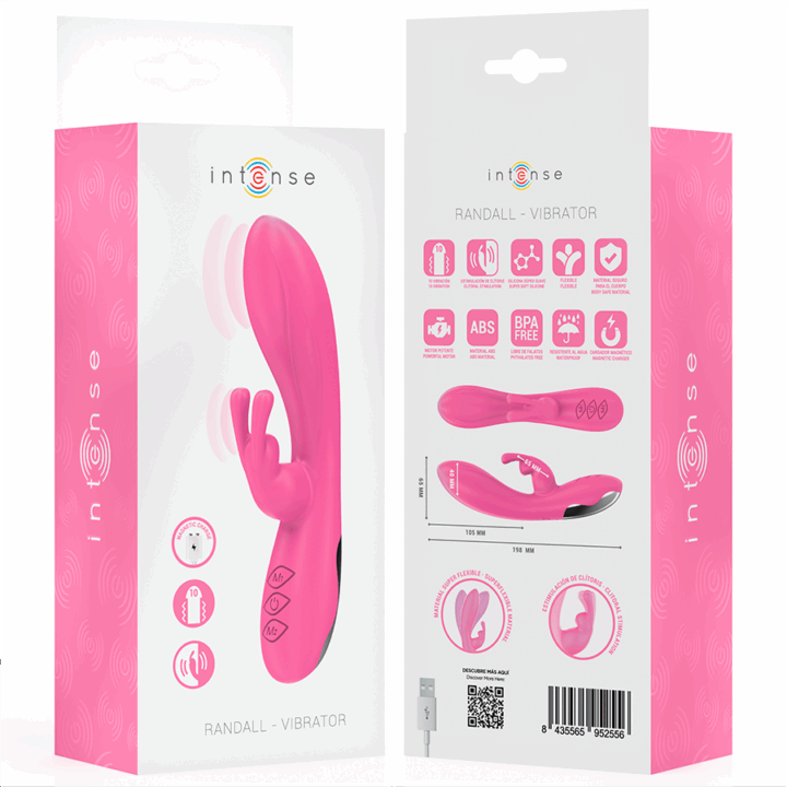 INTENSE - RANDALL RABBIT VIBRADOR 10 VIBRAÇÕES ROSA