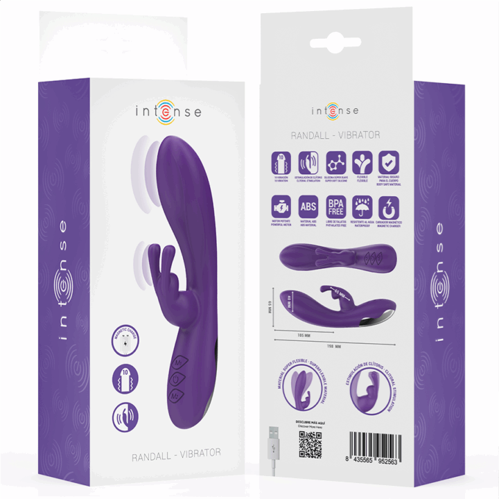 INTENSE - RANDALL RABBIT VIBRADOR 10 VIBRAÇÕES ROXO