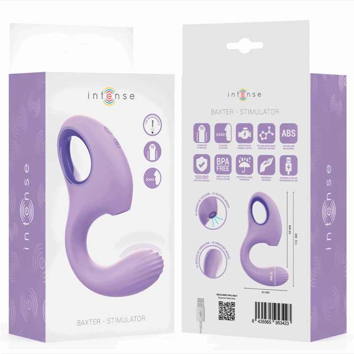 INTENSE - VIBRADOR E ESTIMULADOR BAXTER VIOLET