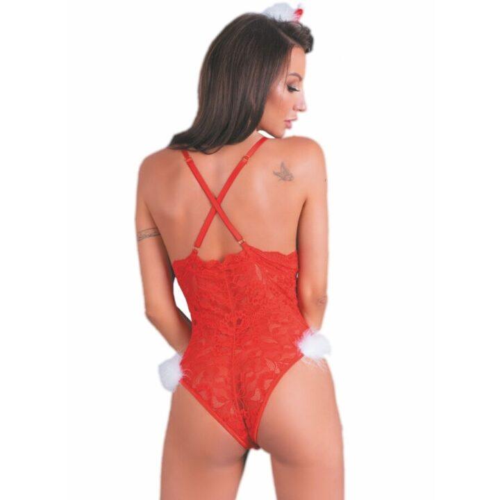 LIVCO CORSETTI FASHION - NAUGHTY SANTA LC 90706 BODYSUIT DE NATAL L/XL