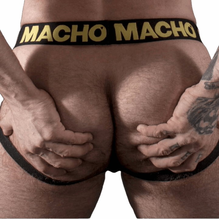 MACHO - MX25AC JOCK COURO AMARELO L