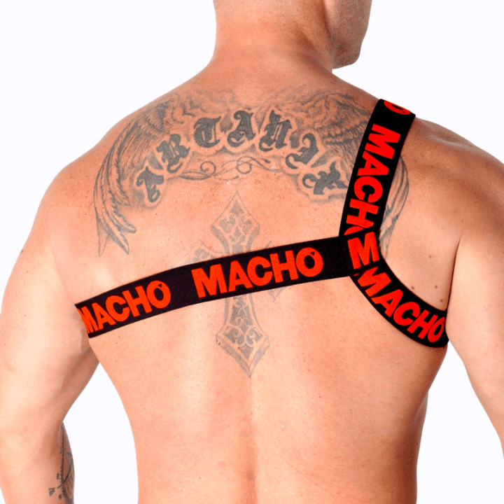 MACHO - ARNÊS ROMANO VERMELHO L/XL