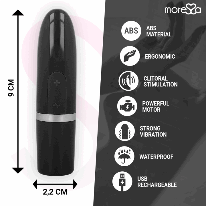 MORESSA - IVY VIBRADOR ESTIMULADOR VIAGEM PRETO