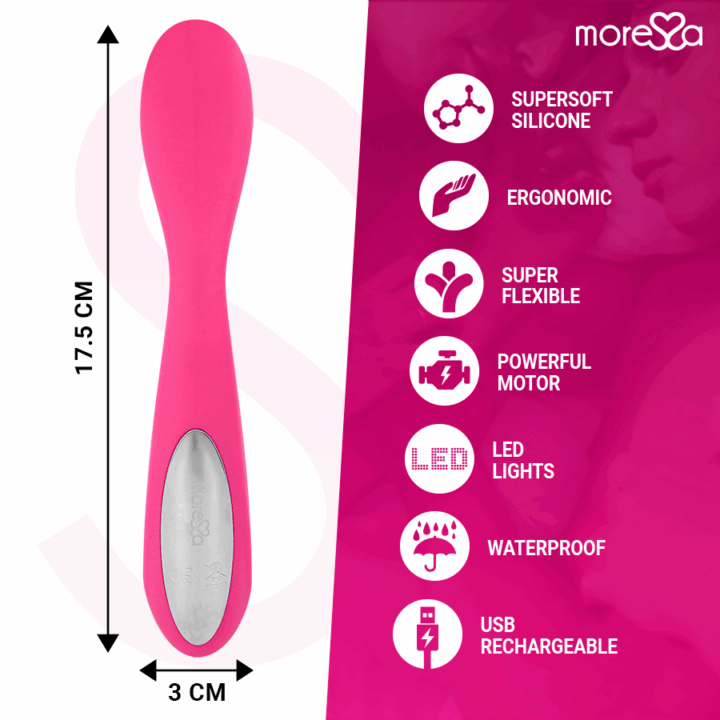 MORESSA - DRUSO PREMIUM SILICONE RECARREGVEL