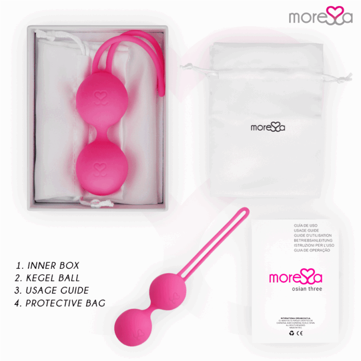 MORESSA - OSIAN TRÊS SILICONE PREMIUM ROSA