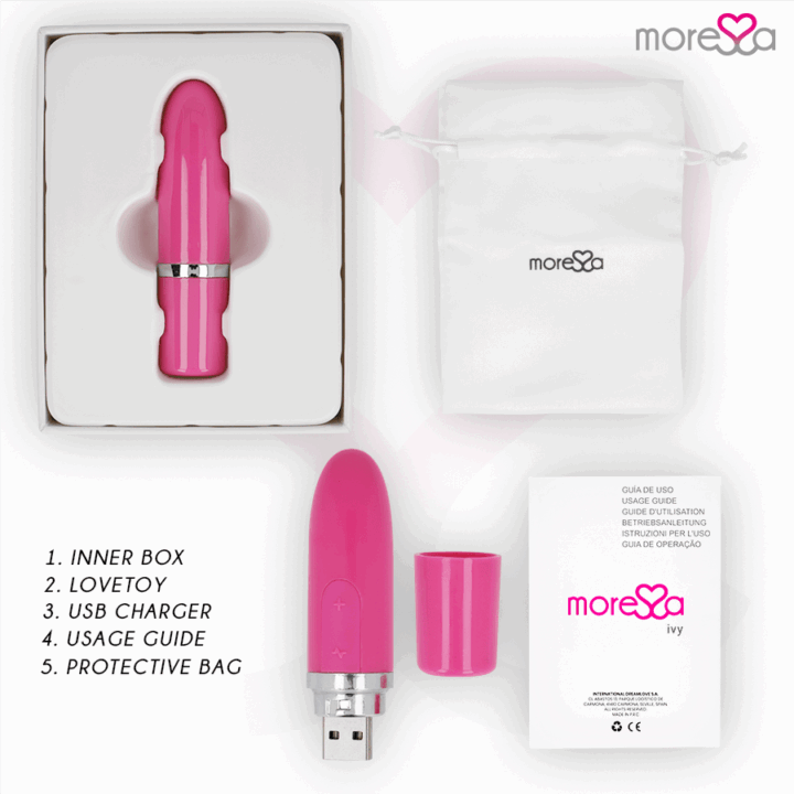 MORESSA - IVY VIBRADOR ESTIMULADOR VIAGEM ROSA