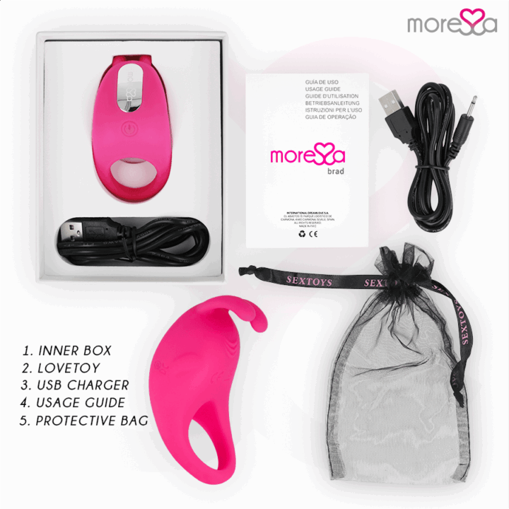 MORESSA - BRAD PREMIUM SILICONE RECARREGVEL ROSA