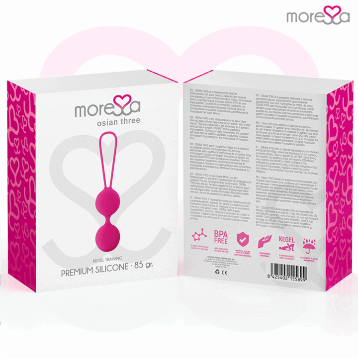 MORESSA - OSIAN TRÊS SILICONE PREMIUM ROSA