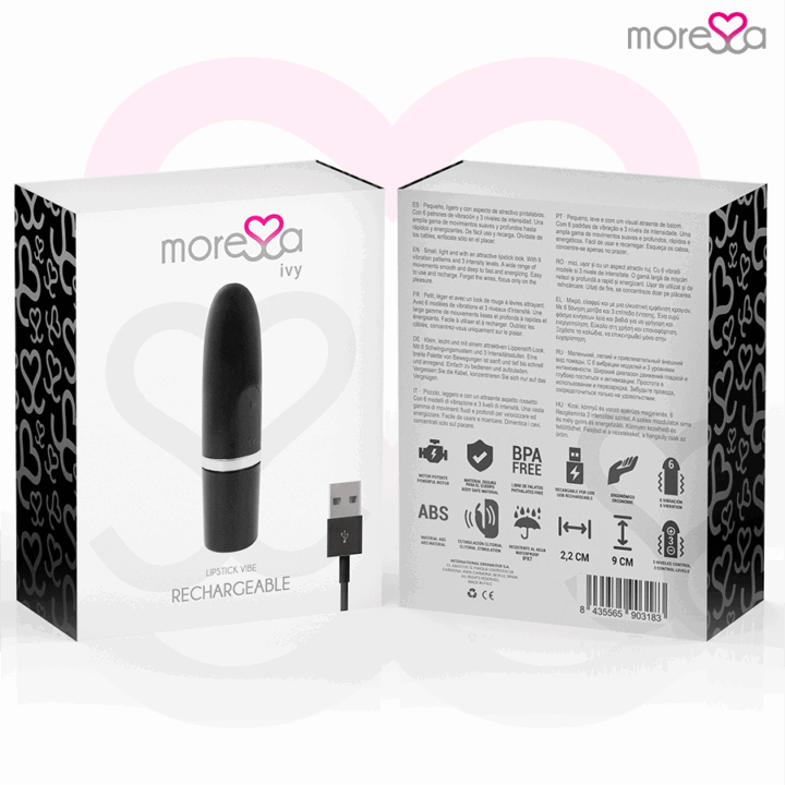 MORESSA - IVY VIBRADOR ESTIMULADOR VIAGEM PRETO