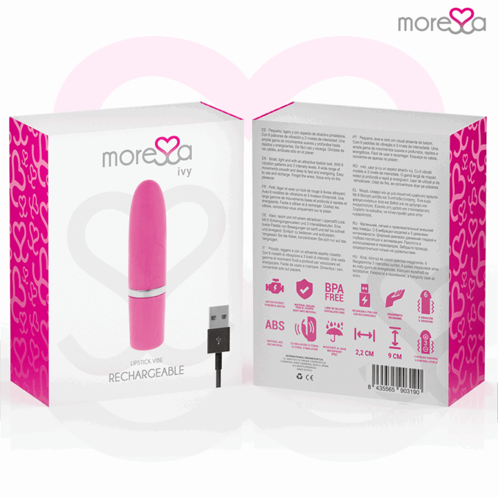 MORESSA - IVY VIBRADOR ESTIMULADOR VIAGEM ROSA