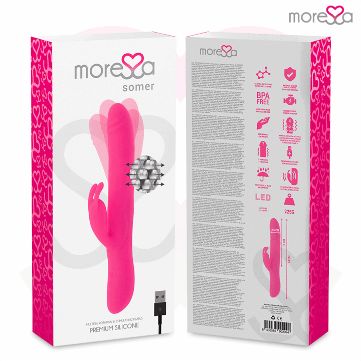MORESSA - VIBRADOR PREMIUM SOMER COM ROTAO MÚLTIPLA