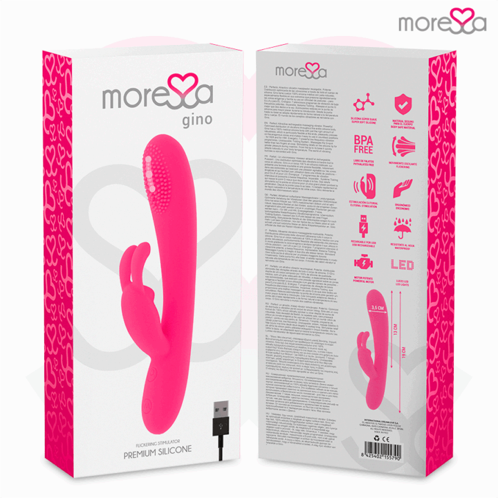 MORESSA - GINO PREMIUM SILICONE RECARREGVEL