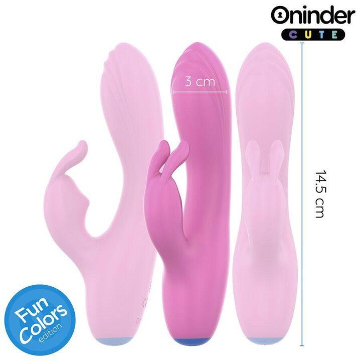 ONINDER CUTE - VIBRADOR LOVE BUNNY PARA PONTO G E CLITÓRIS - APLICATIVO MUNDIAL GRATUITO
