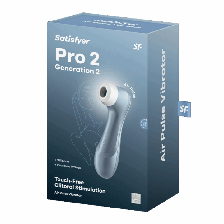 SATISFYER - ESTIMULADOR DE PULSO DE AR PRO 2 AZUL