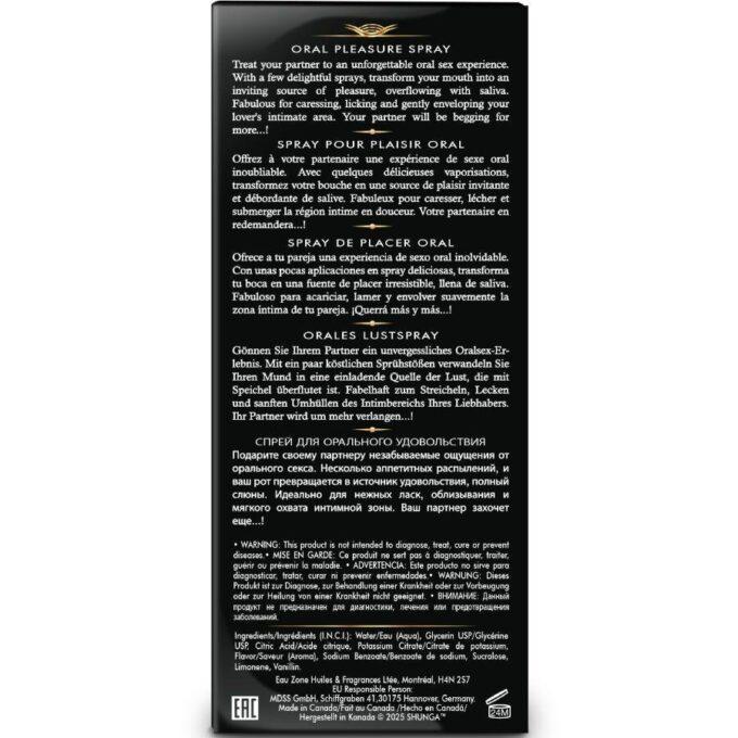 SHUNGA - SPRAY ORAL SEDUTOR DE PRAZER WAVES COM SABOR MELANCIA 20 ML