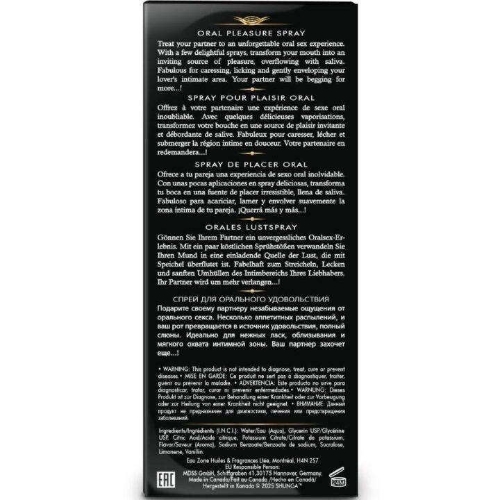 SHUNGA - SPRAY ORAL SEDUTOR DE PRAZER WAVES COM SABOR MELANCIA 20 ML