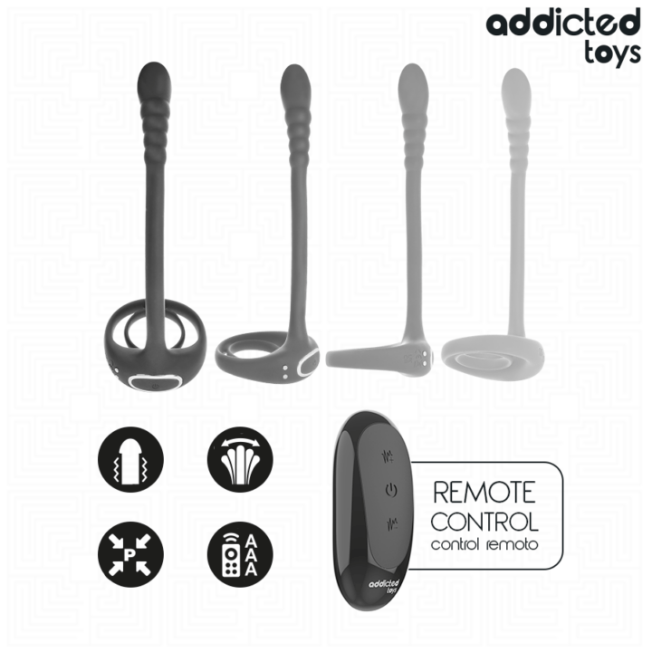 ADDICTED TOYS - ANEL PÊNICO VIBRANTE COM CONTROLE REMOTO