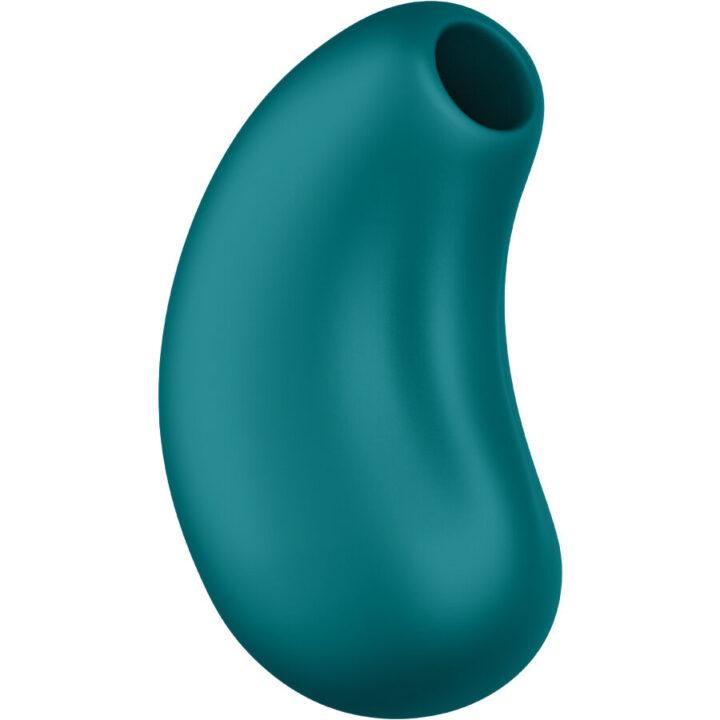 FUN FACTORY - VIBRADOR DE PULSAÇÃO DE AR DUPLO CHERIE VERDE-GARRAFA