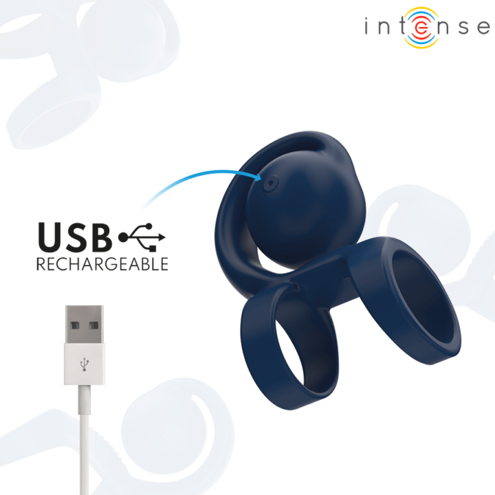 INTENSE - ANEL PENIANO TYSON COM BOLA VIBRATÓRIA Ø 3,2 CM