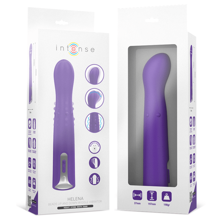 INTENSE - HELENA BEADS VIBRADOR WIGGLE UP & DOWN 13,5 CM