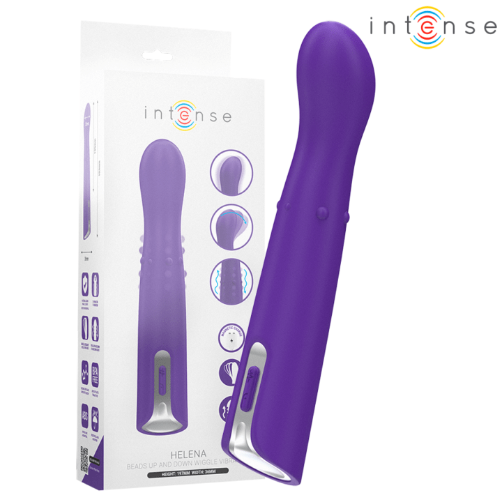 INTENSE - HELENA BEADS VIBRADOR WIGGLE UP & DOWN 13,5 CM