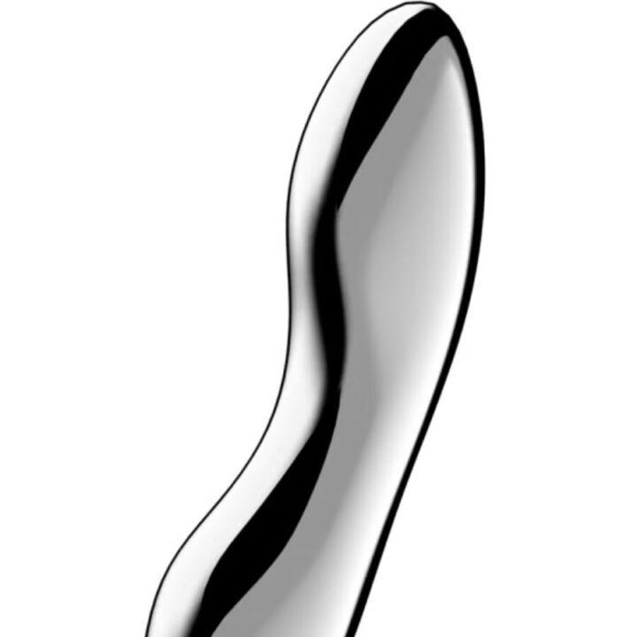 SATISFYER - COSMIC CREST 2 DILDO DE AÇO INOXIDÁVEL COM DUAS EXTREMIDADES