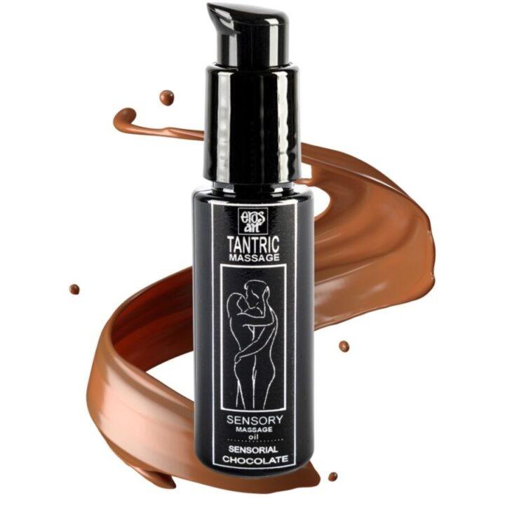EROS-ART - ÓLEO DE MASSAGEM TÂNTRICA NATURAL E AFRODISÍACO DE CHOCOLATE 30 ML